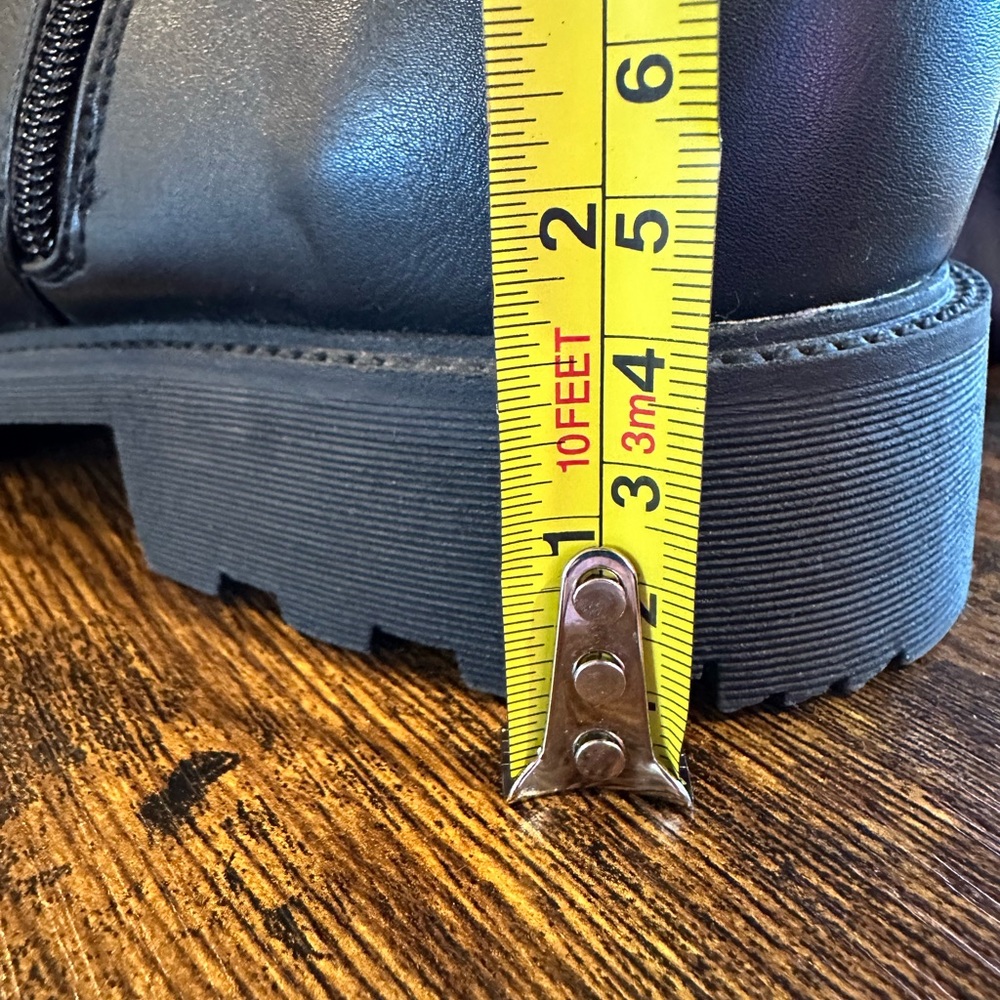Shoedazzle Phyllida Black Tall Flat Boot NWOT Size 11 - Picture 11 of 11
